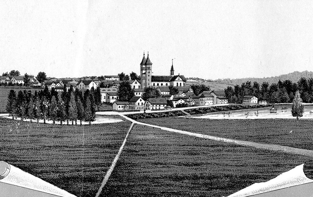 Blick auf die Klosterkirche 