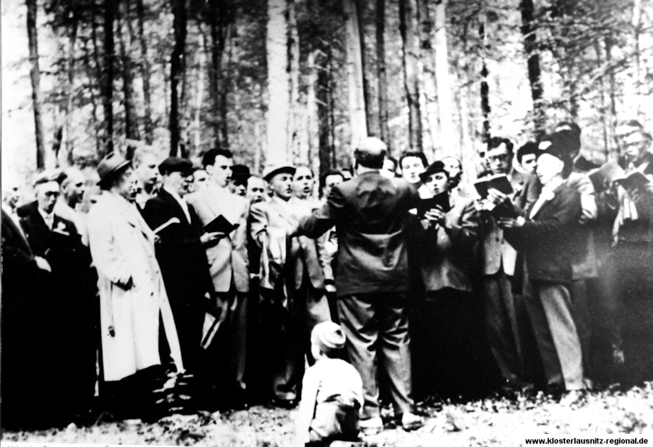 25. und 26.05.1958 Mänergesangsverein Bad Klosterlausnitz mit Gastchor "Liederkranz Großsachsenheim". 