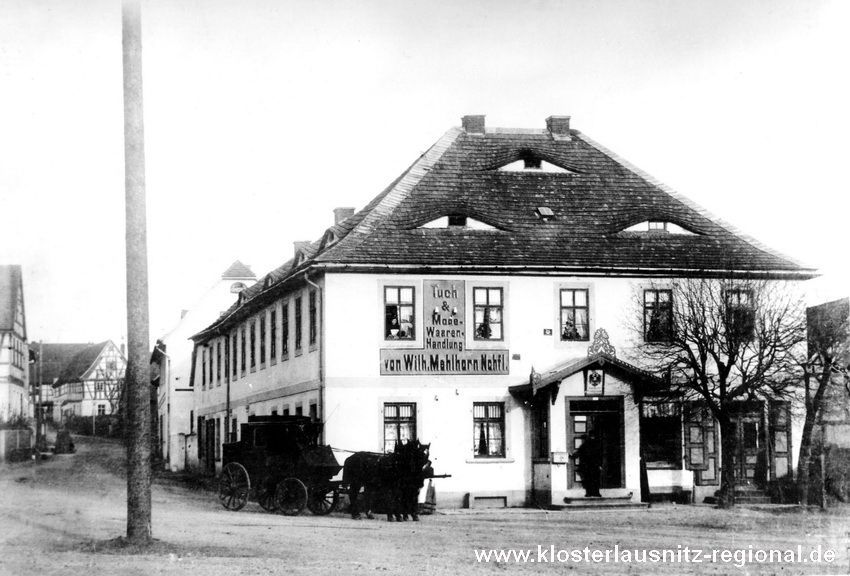 1885 - weiteres Foto der Poststelle am Markt. 