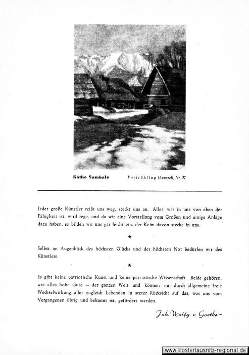 Frühjahrskunstausstellung Bad Klosterlausnitz vom 21. bis 29.03.1948