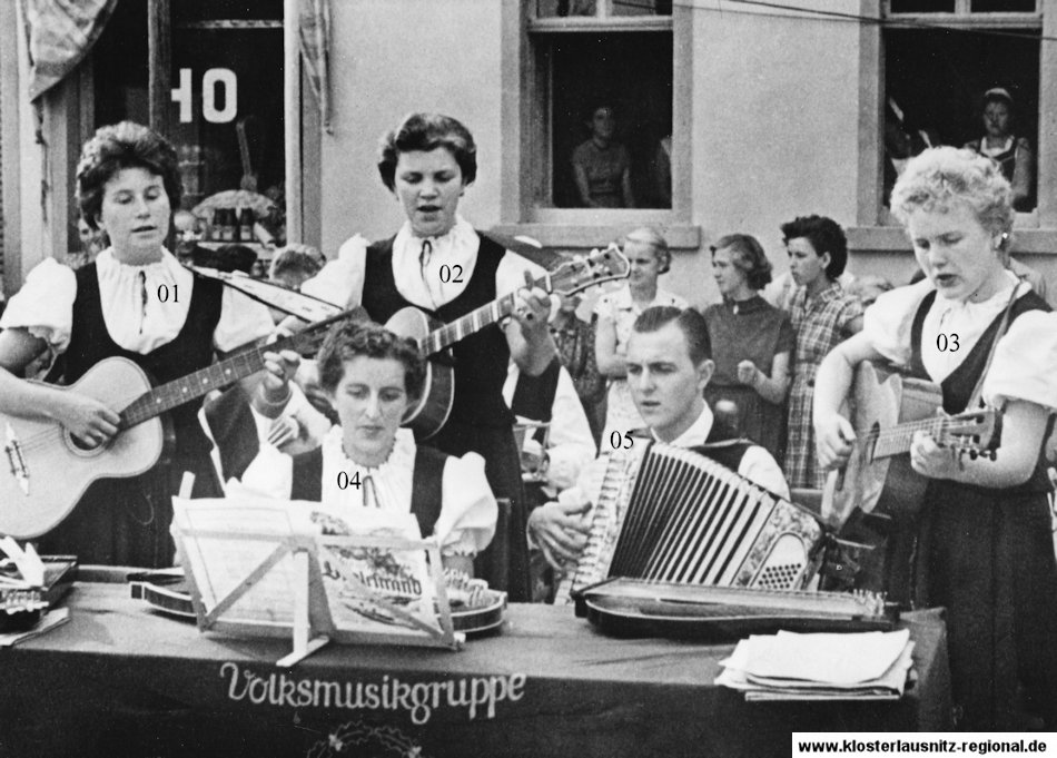 Die Volksmusikgruppe 1958