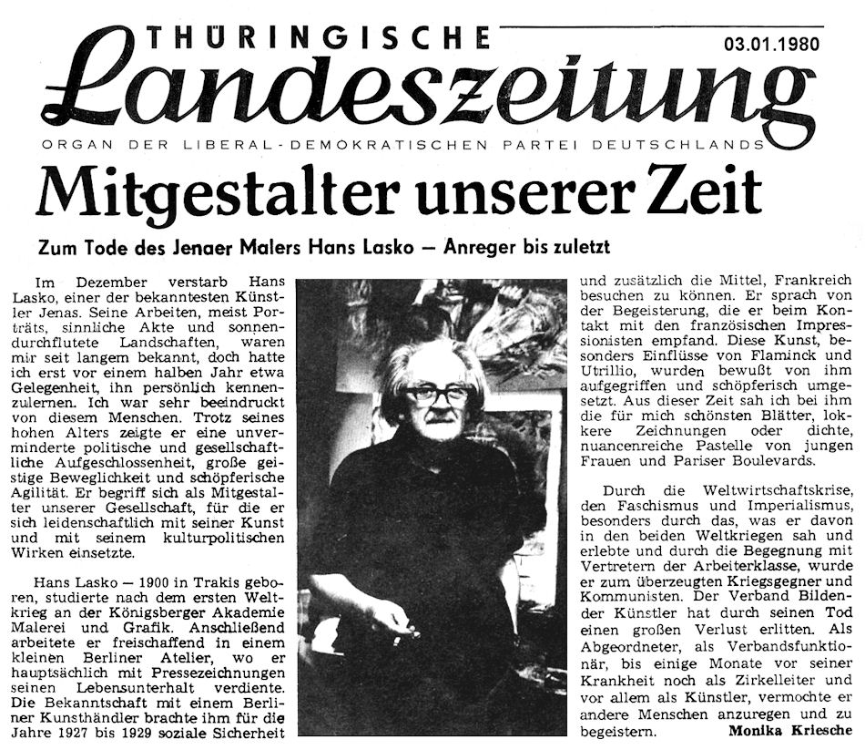 Thüringische Landeszeitung vom 03.01.1980