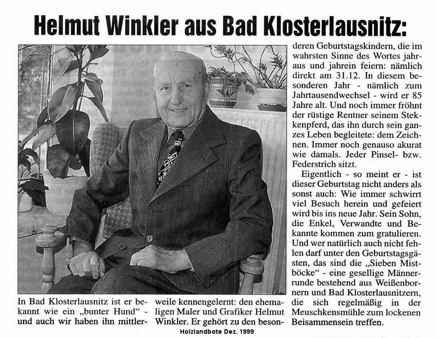 Presse zum 85. Geburtstag