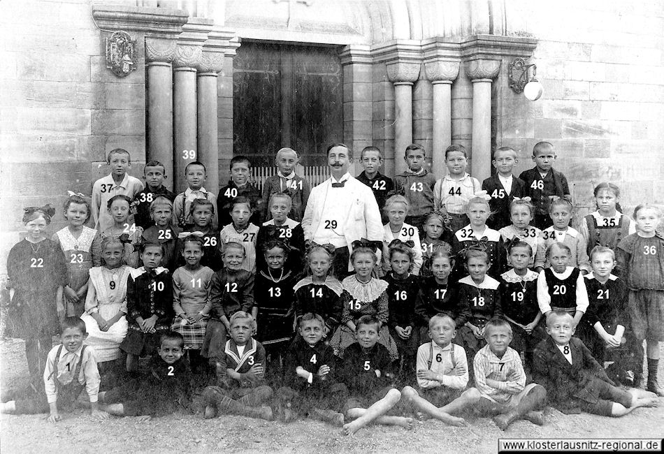 Klassenfoto aus dem Jahr 1919 Paul Willy Hemman Lehrer