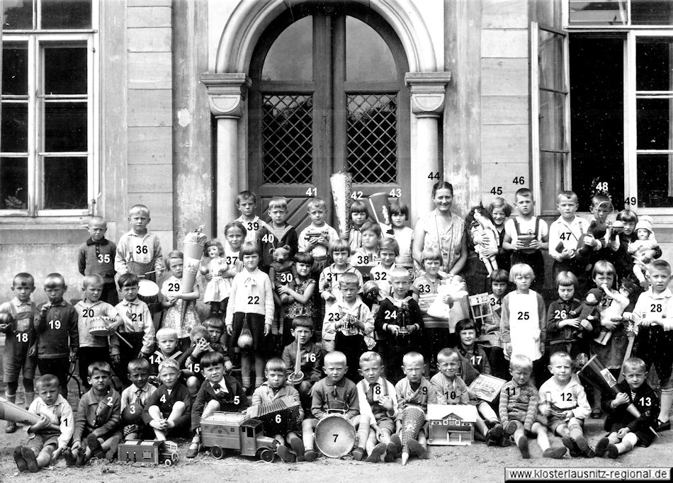 Klassenjahrgang 1930 - 1938 Foto Schuleinführung 1930