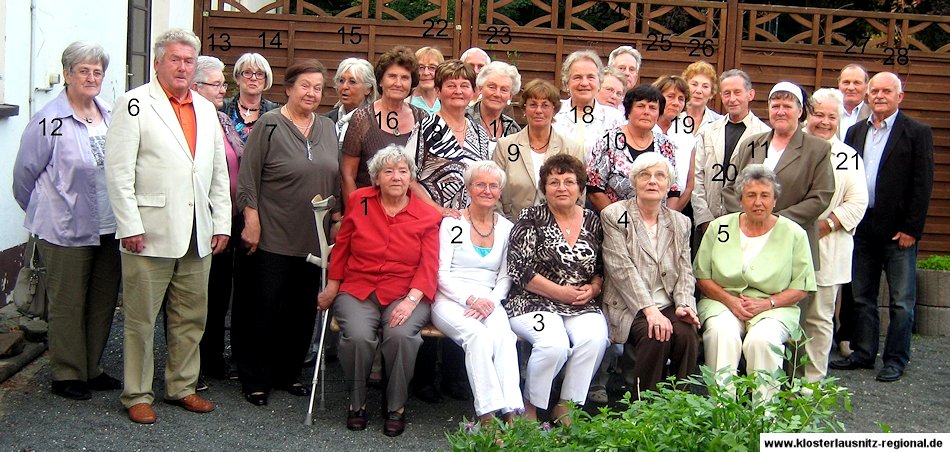 Klassenjahrgang 1944 – 1952 Foto Klassentreffen 02.06.2012 - Diamantene Konfirmation 