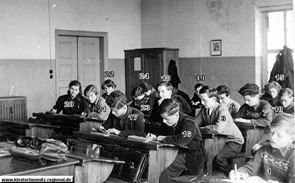 Klassenjahrgang 1948 – 1958, Foto 1956 Teil der Klasse