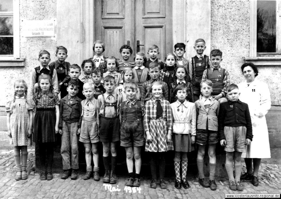 Klassenjahrgang 1951 - 1961 Foto 1954 