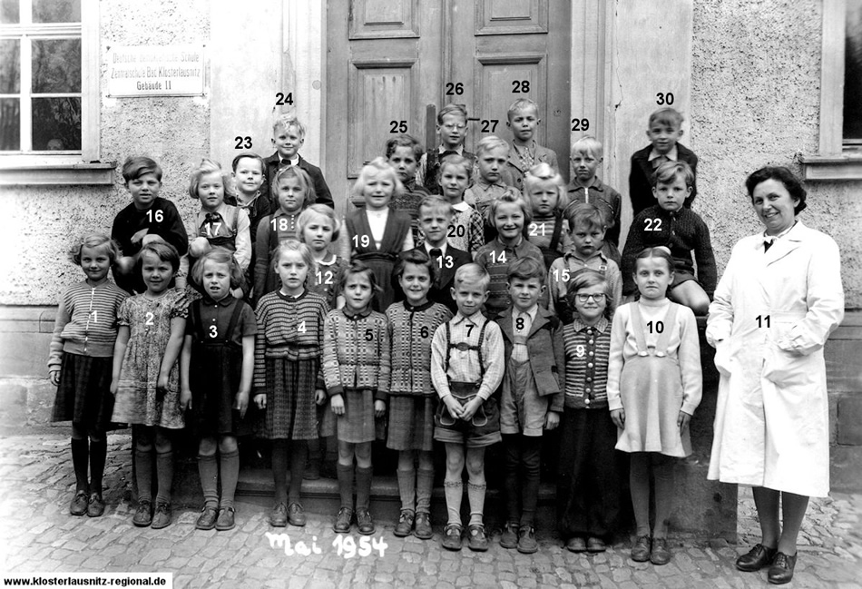 Klassenjahrgang 1953 - 1961 Foto 1954