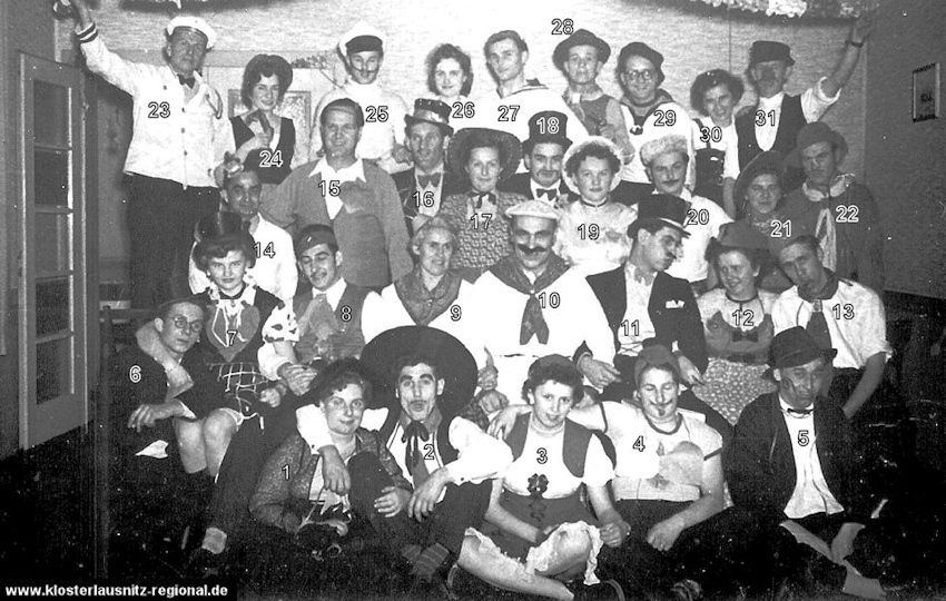 Fasching 1956 in Bad Klosterlausnitz